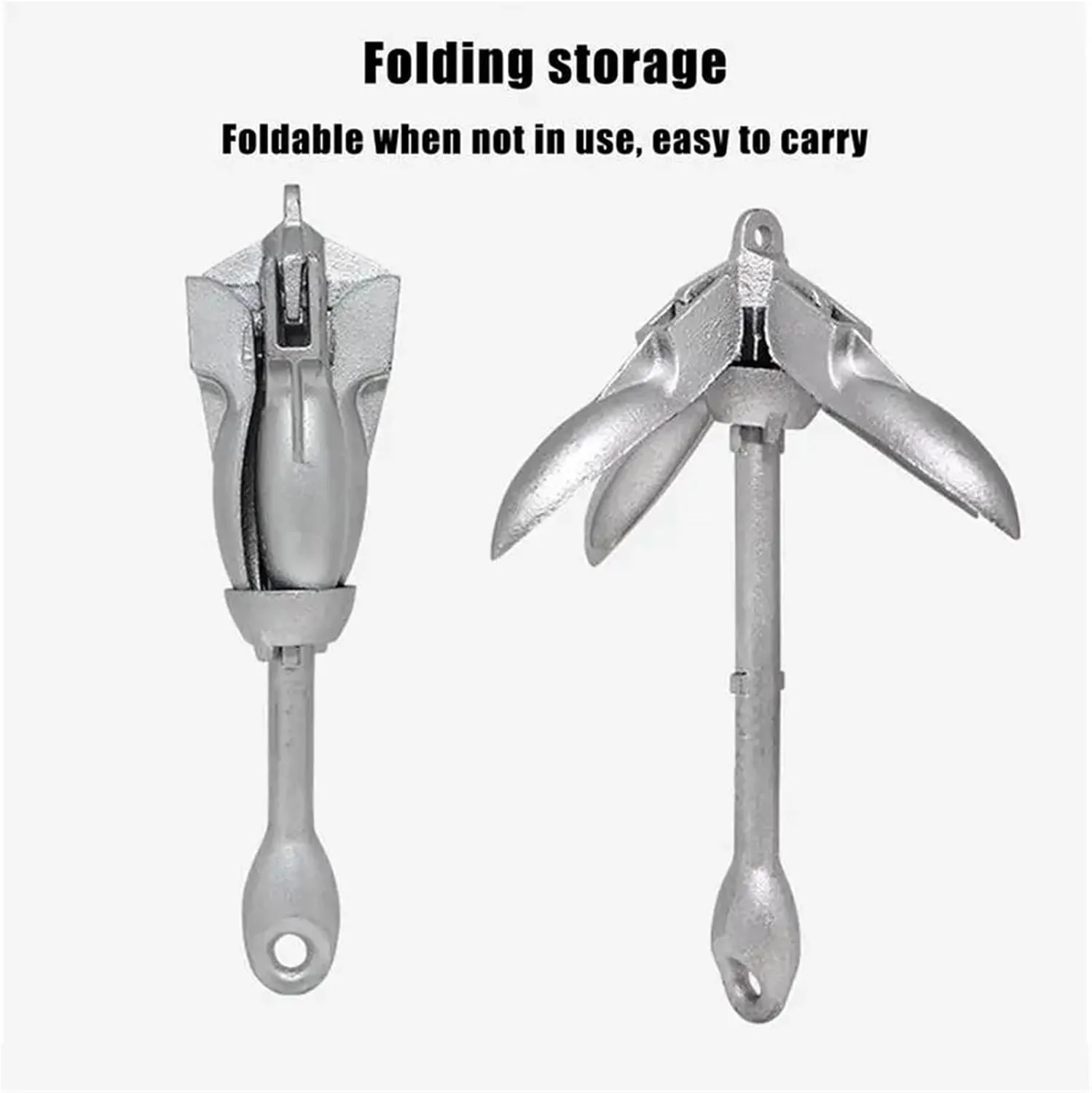 1 Set Anchoring Kit Fishing Kit Folding Retrievable Quick Release Boat Accessories for Lake Rafting