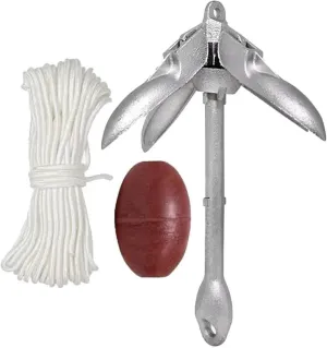 1 Set Anchoring Kit Fishing Kit Folding Retrievable Quick Release Boat Accessories for Lake Rafting