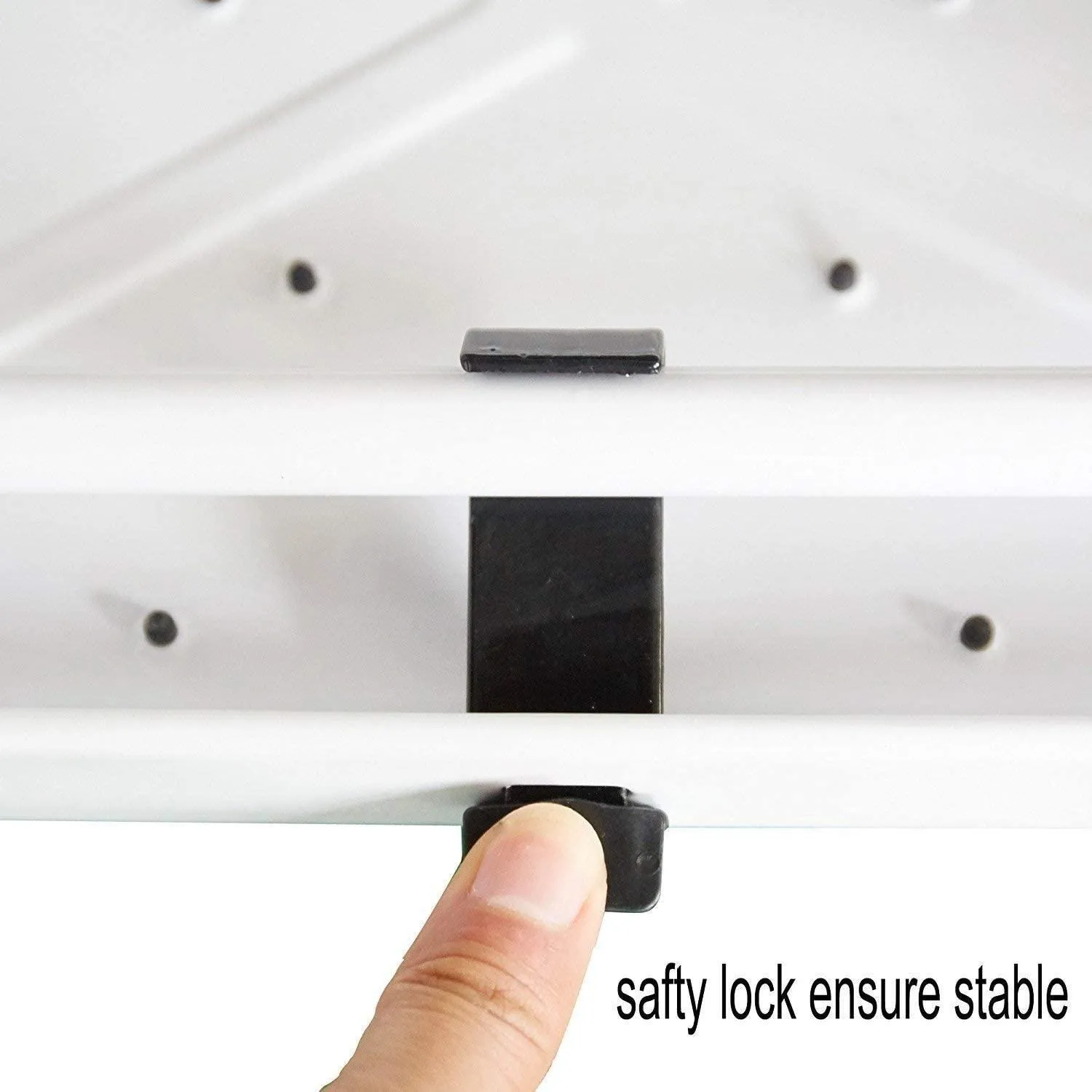 4 Steps Ladder Folding Step Stool With Hand Grip Non-Slip Safety Rails 330 lb Load Capacity