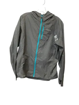 Athletic Jacket By Patagonia In Grey, Size: L