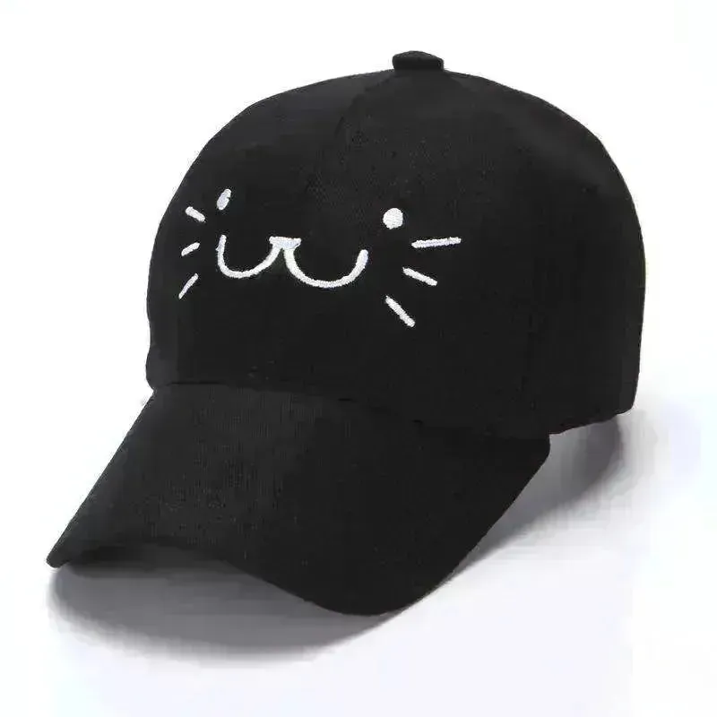 Baseball Korean Sunscreen Cute Kitten Cap