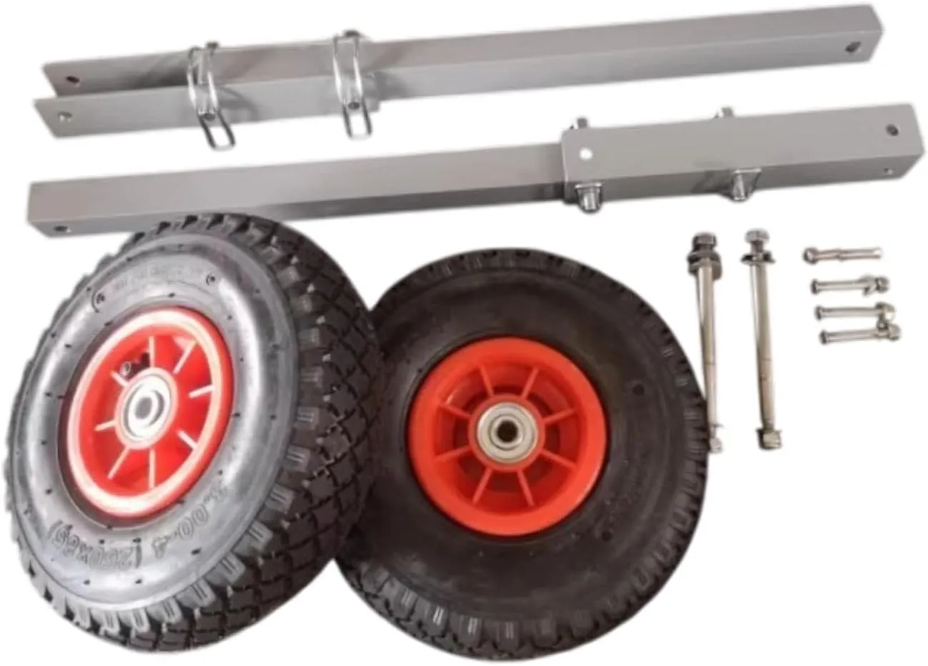 Boat Launching Wheels Heavy Duty Portable Sturdy Structure Easy to Use Boat Launching Trolly Marine Hardware for Tender Raft