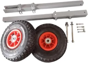Boat Launching Wheels Heavy Duty Portable Sturdy Structure Easy to Use Boat Launching Trolly Marine Hardware for Tender Raft