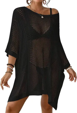 Bsubseach Women's Swimwear Cover Ups for Bathing Suit Crochet Swimsuit Coverup Knit Beach Dresses Vacation Outfits