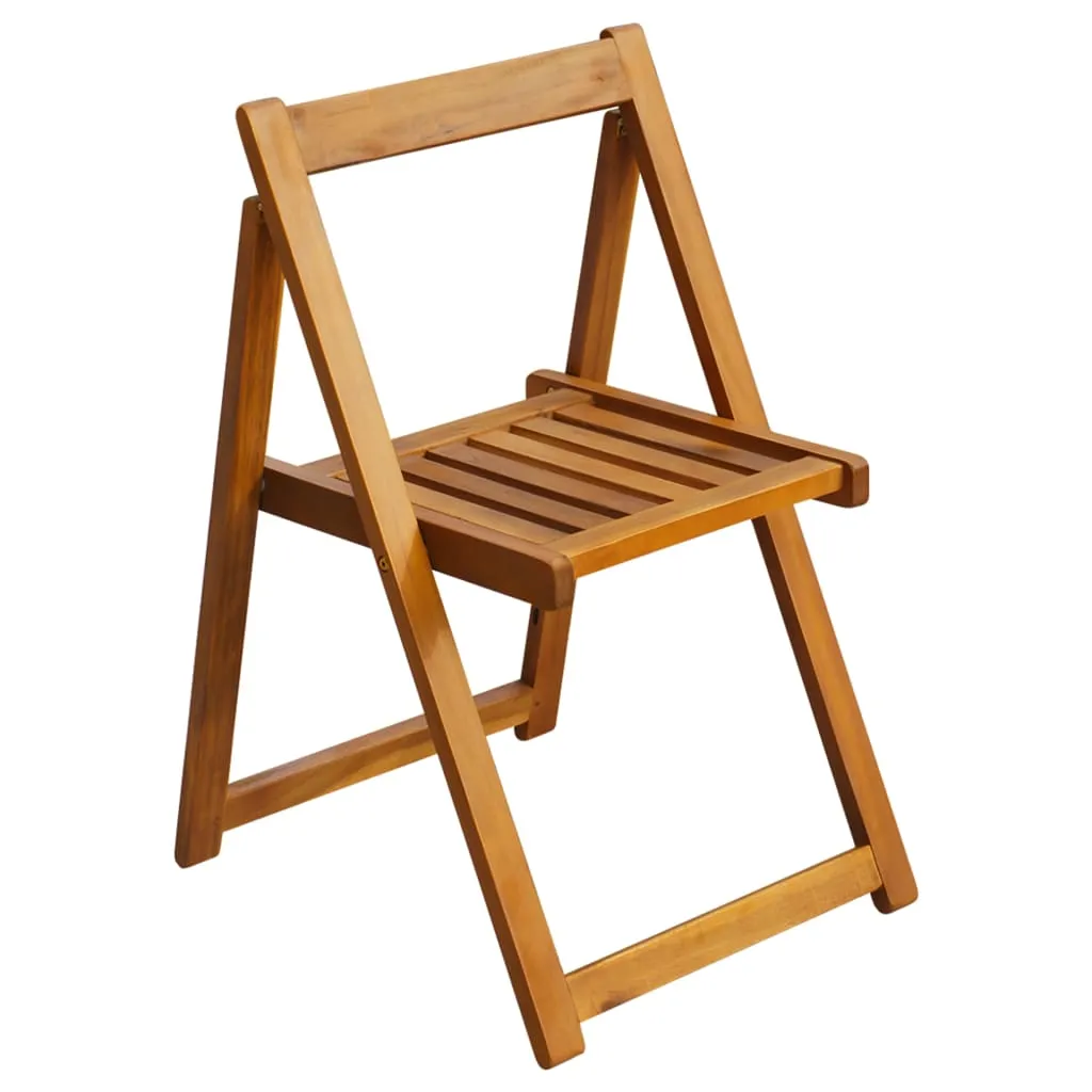 Folding Chair Patio Furniture Wooden Dining Chair Solid Wood Acacia