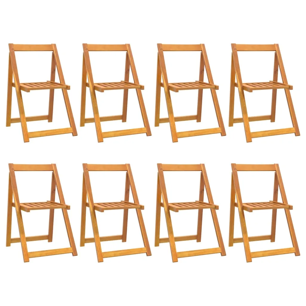 Folding Chair Patio Furniture Wooden Dining Chair Solid Wood Acacia