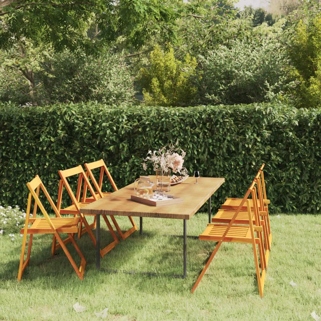 Folding Chair Patio Furniture Wooden Dining Chair Solid Wood Acacia