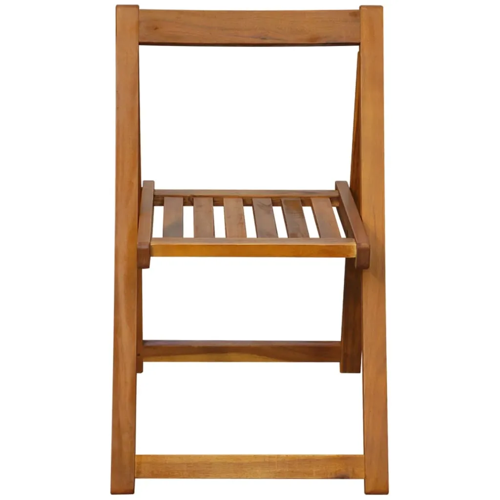 Folding Chair Patio Furniture Wooden Dining Chair Solid Wood Acacia