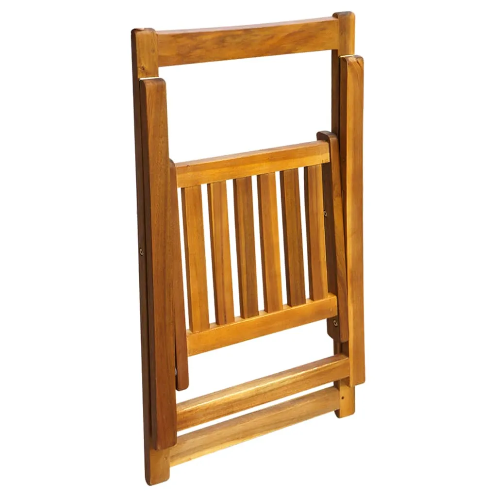 Folding Chair Patio Furniture Wooden Dining Chair Solid Wood Acacia