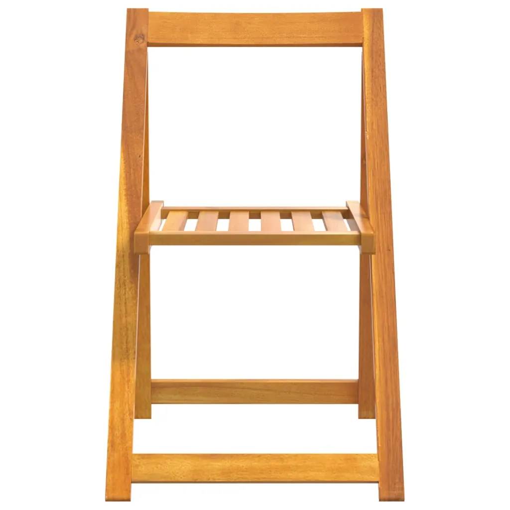 Folding Chair Patio Furniture Wooden Dining Chair Solid Wood Acacia