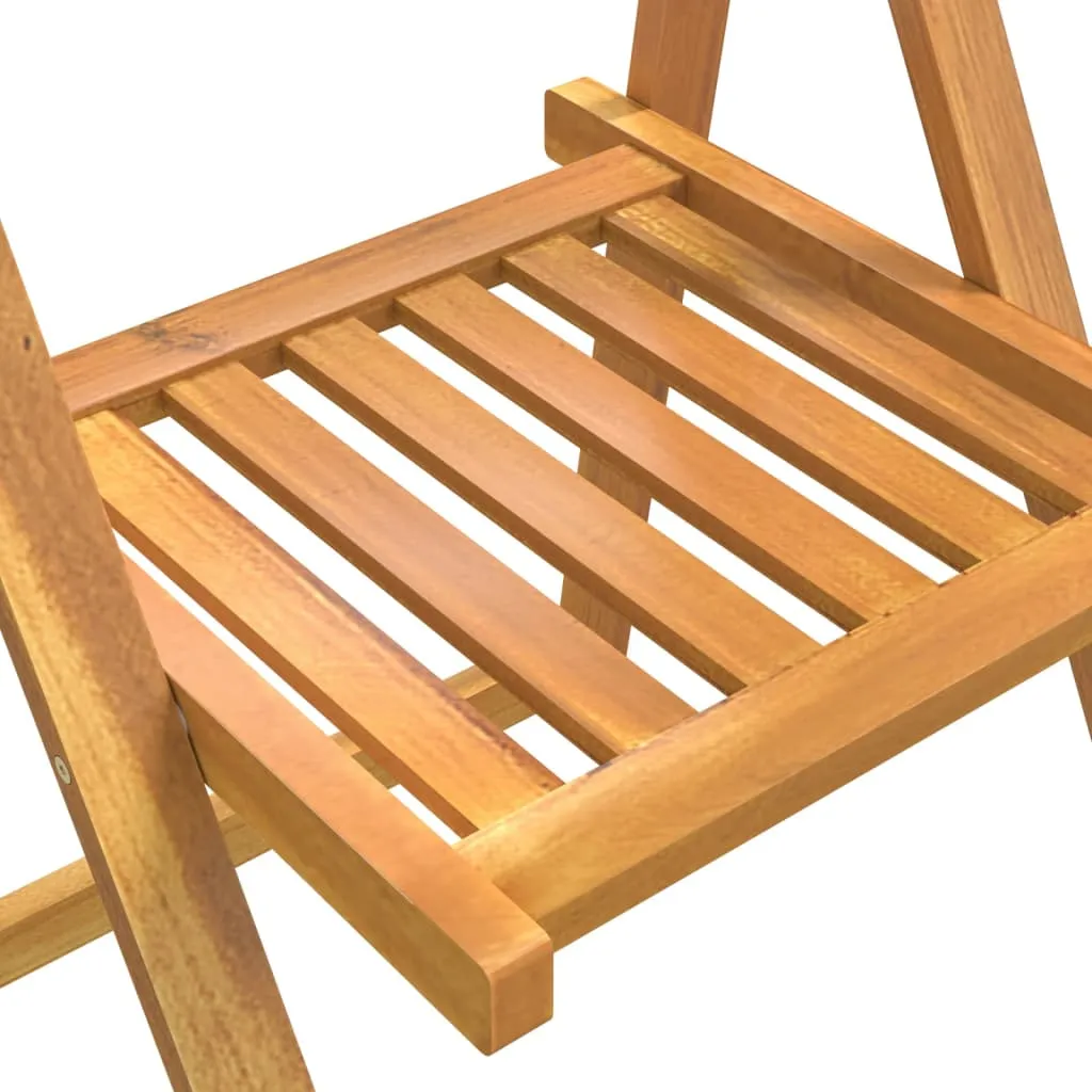 Folding Chair Patio Furniture Wooden Dining Chair Solid Wood Acacia