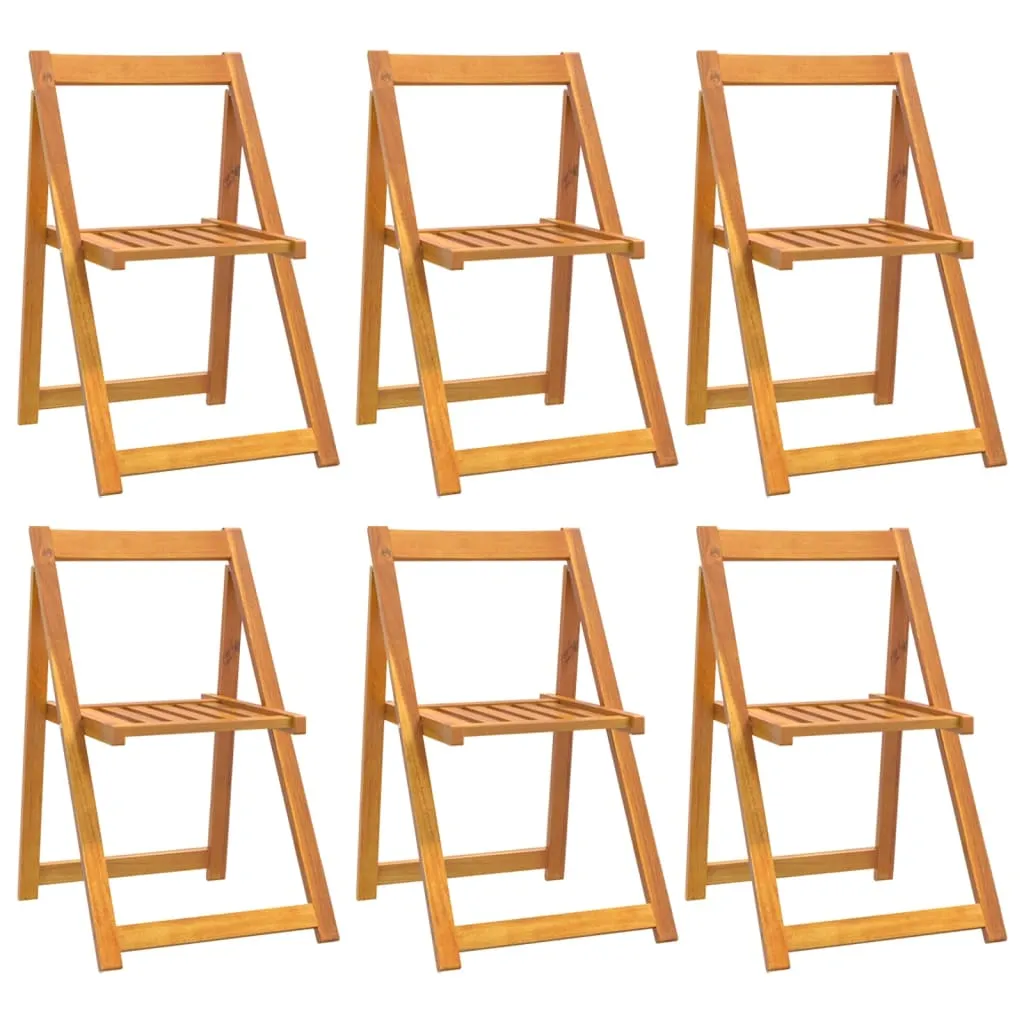 Folding Chair Patio Furniture Wooden Dining Chair Solid Wood Acacia