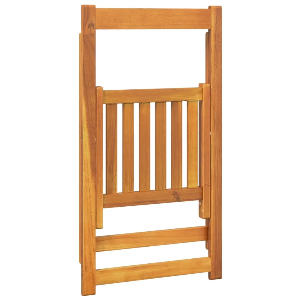 Folding Chair Patio Furniture Wooden Dining Chair Solid Wood Acacia