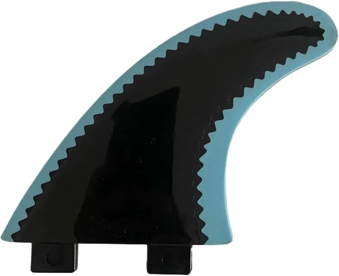 G5 Soft top Surfboard Fins 50/50 Foil SUP Accessory Surf Fin Paddle Board Fin(1 Piece Gray Fin)