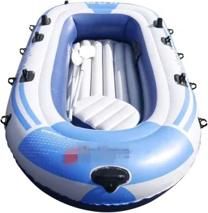 Inflatable Boat, Thickened PVC Portable Inflatable Boat, Inflatable Travel 2 Person Inflatable Boat