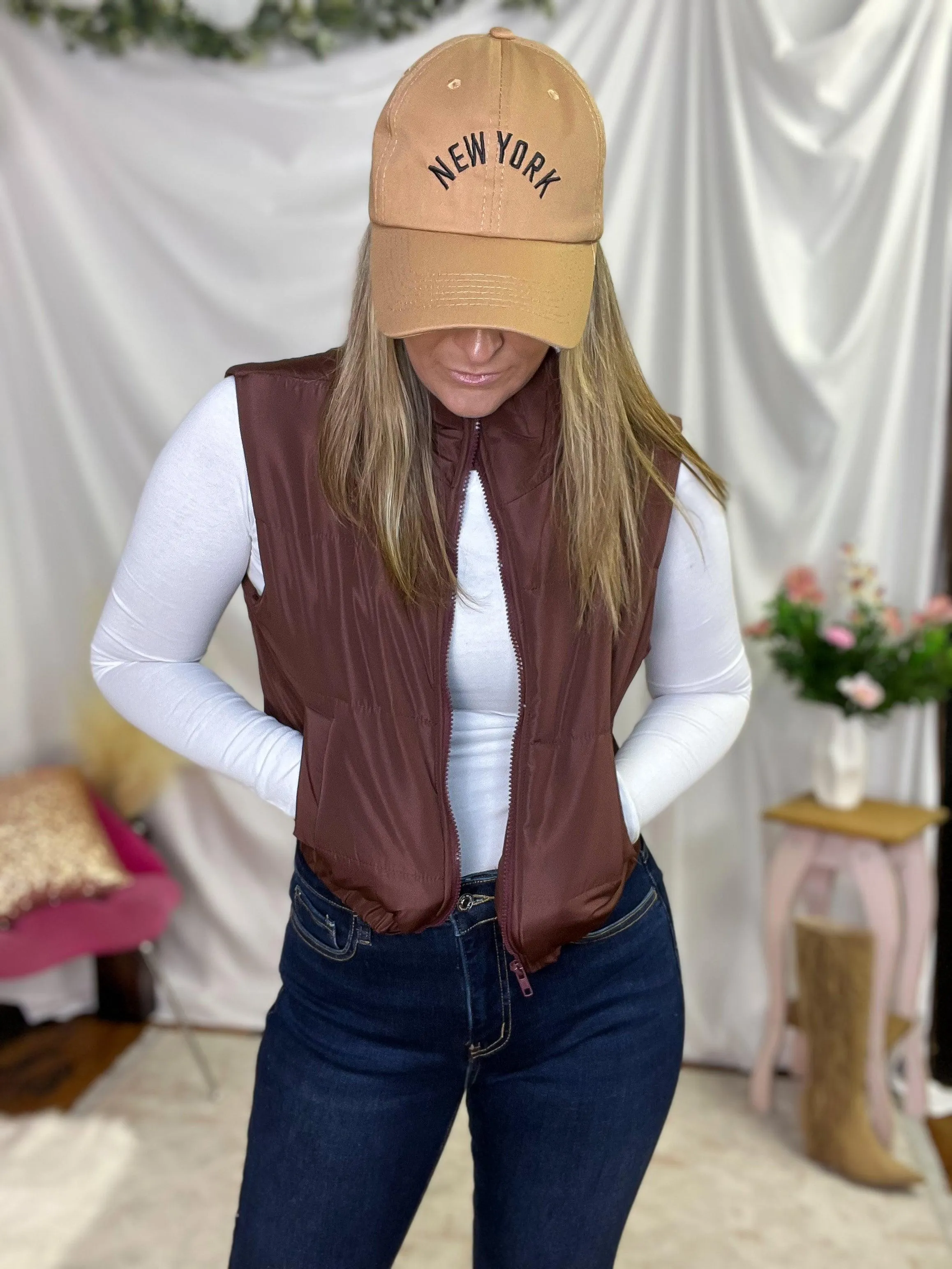 New York Embroidered Cotton Baseball Cap
