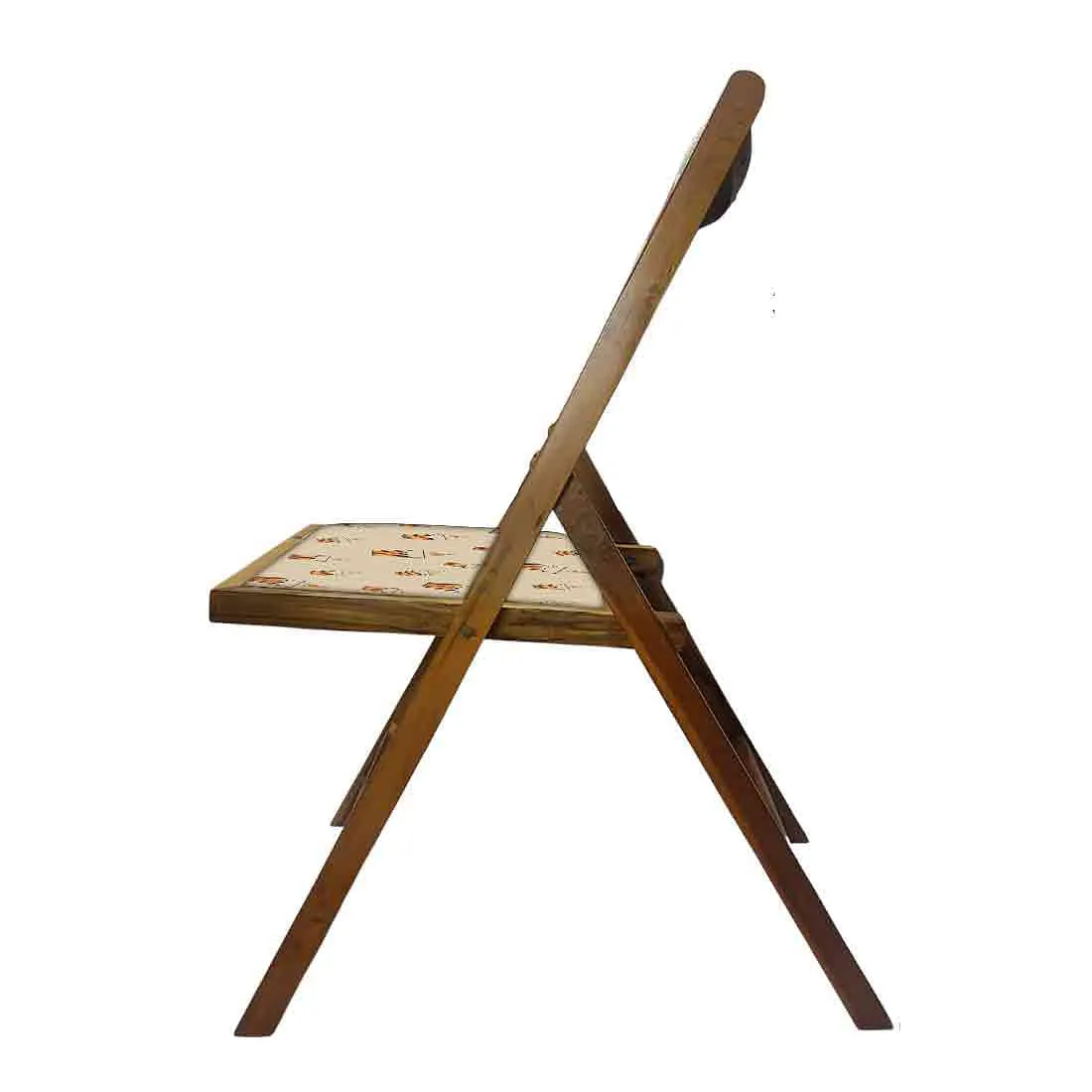 Nutcase Wooden Chair with Cushion For Living Room - Hot Tea