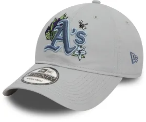 Oakland Athletic's New Era 9Twenty MLB Floral Grey Baseball Cap