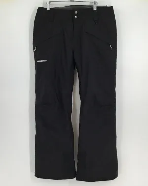 Patagonia Women's Black Straight Leg Ski Snow Pants - Size Large