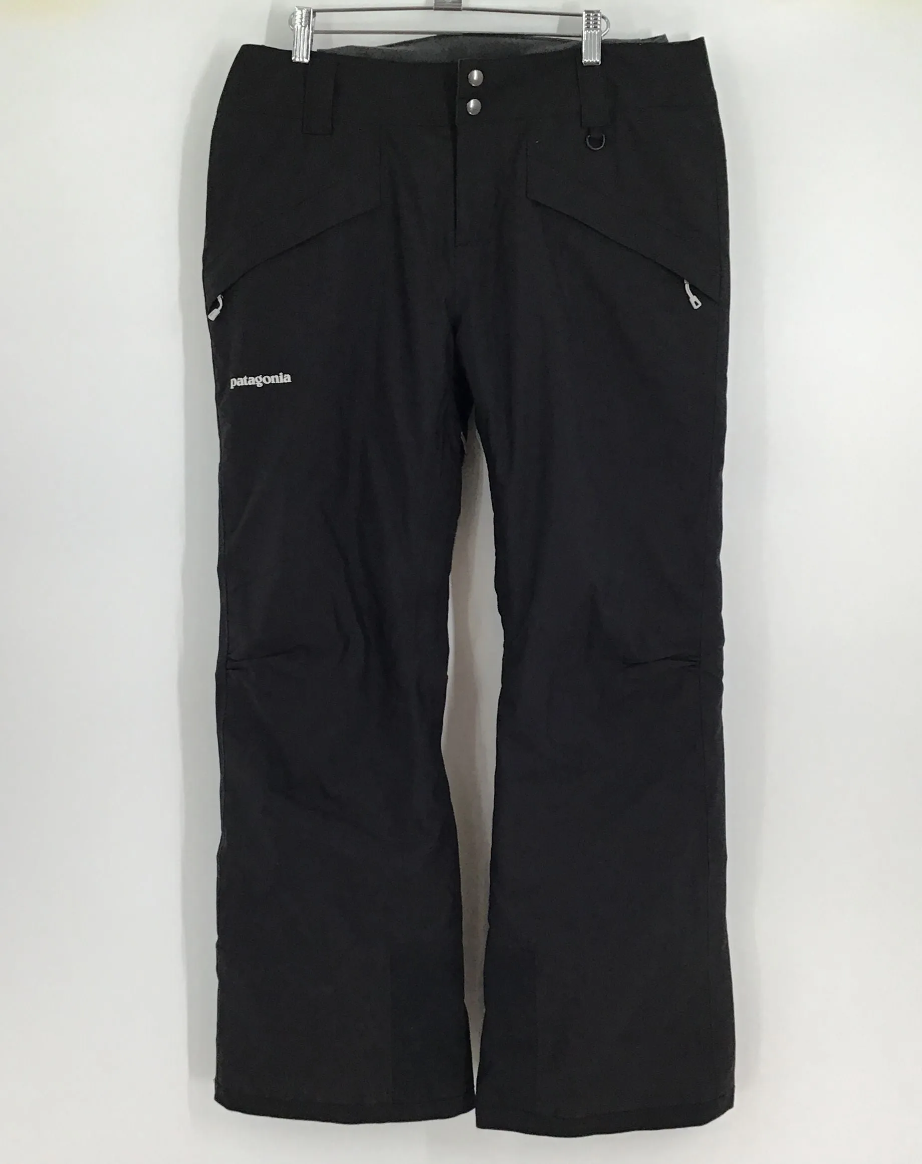 Patagonia Women's Black Straight Leg Ski Snow Pants - Size Large