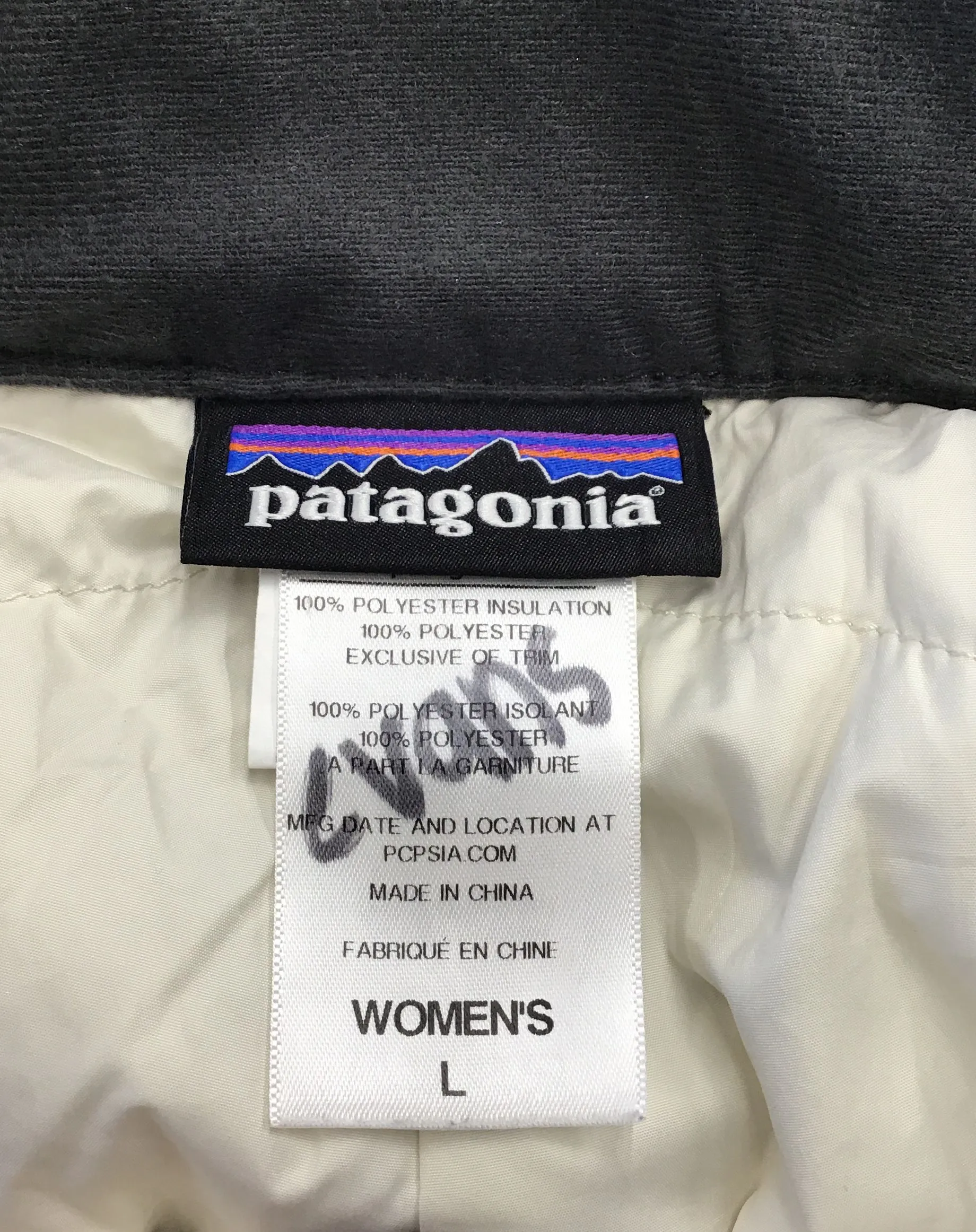 Patagonia Women's Black Straight Leg Ski Snow Pants - Size Large