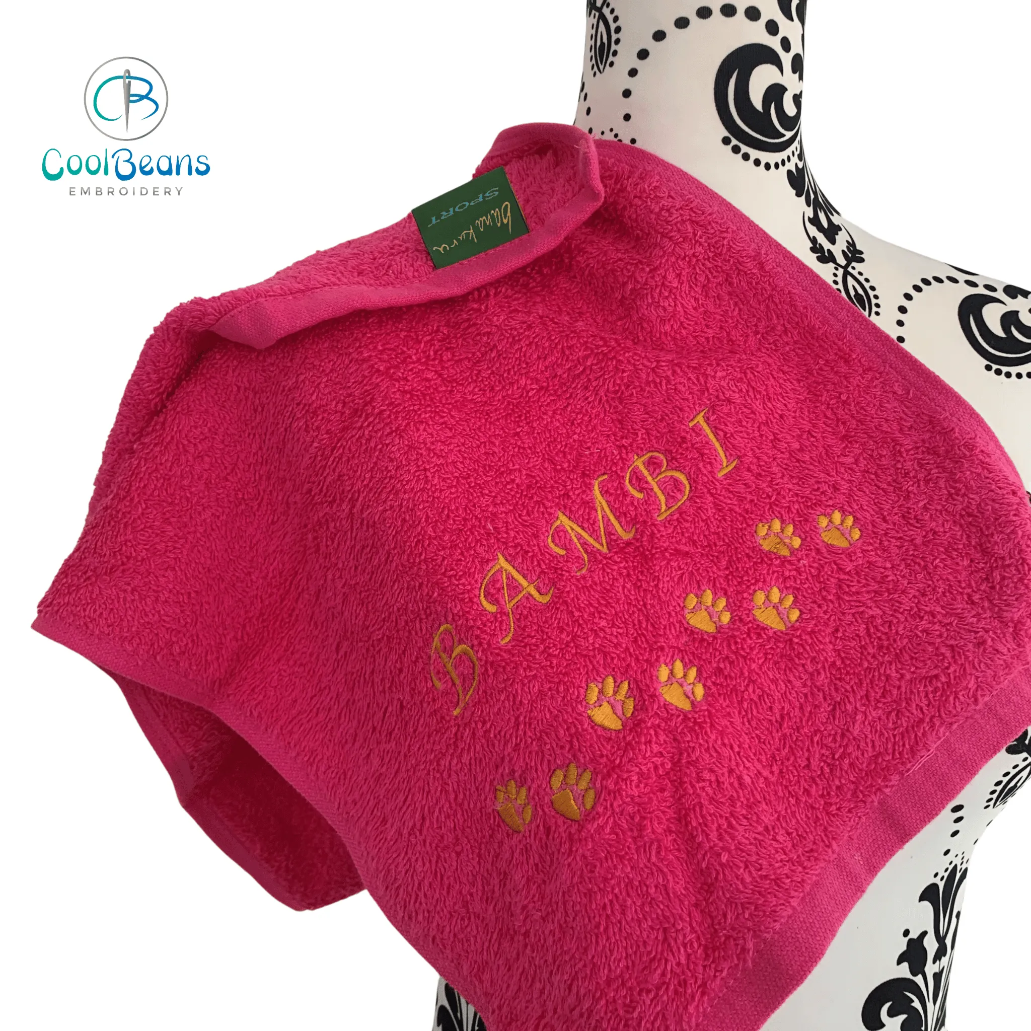 Paws Gym Towel - Personalised