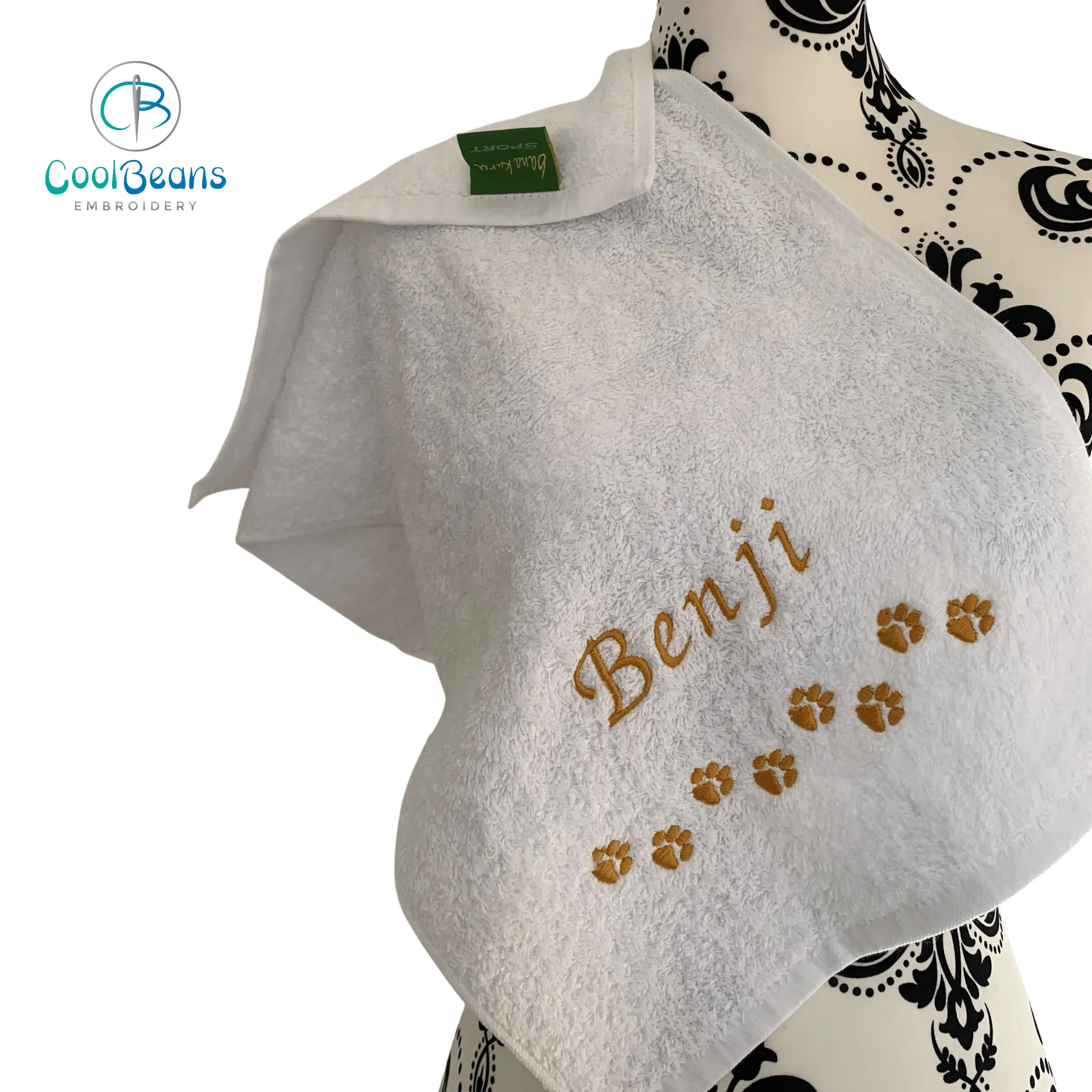 Paws Gym Towel - Personalised