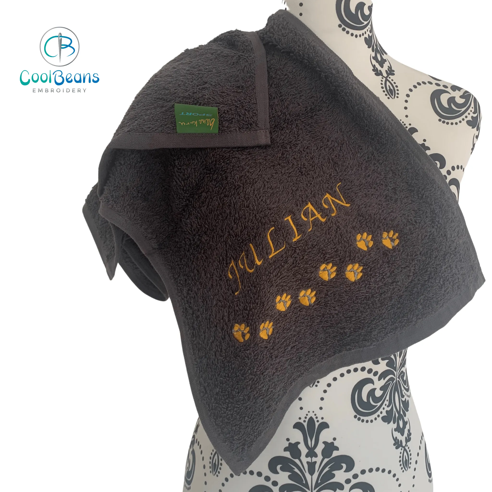 Paws Gym Towel - Personalised