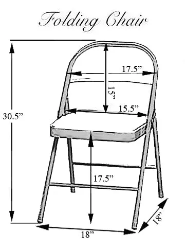 Polyester Folding Chair Cover Gray