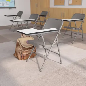 Ralph Premium Steel Folding Chair with Left Handed Tablet Arm