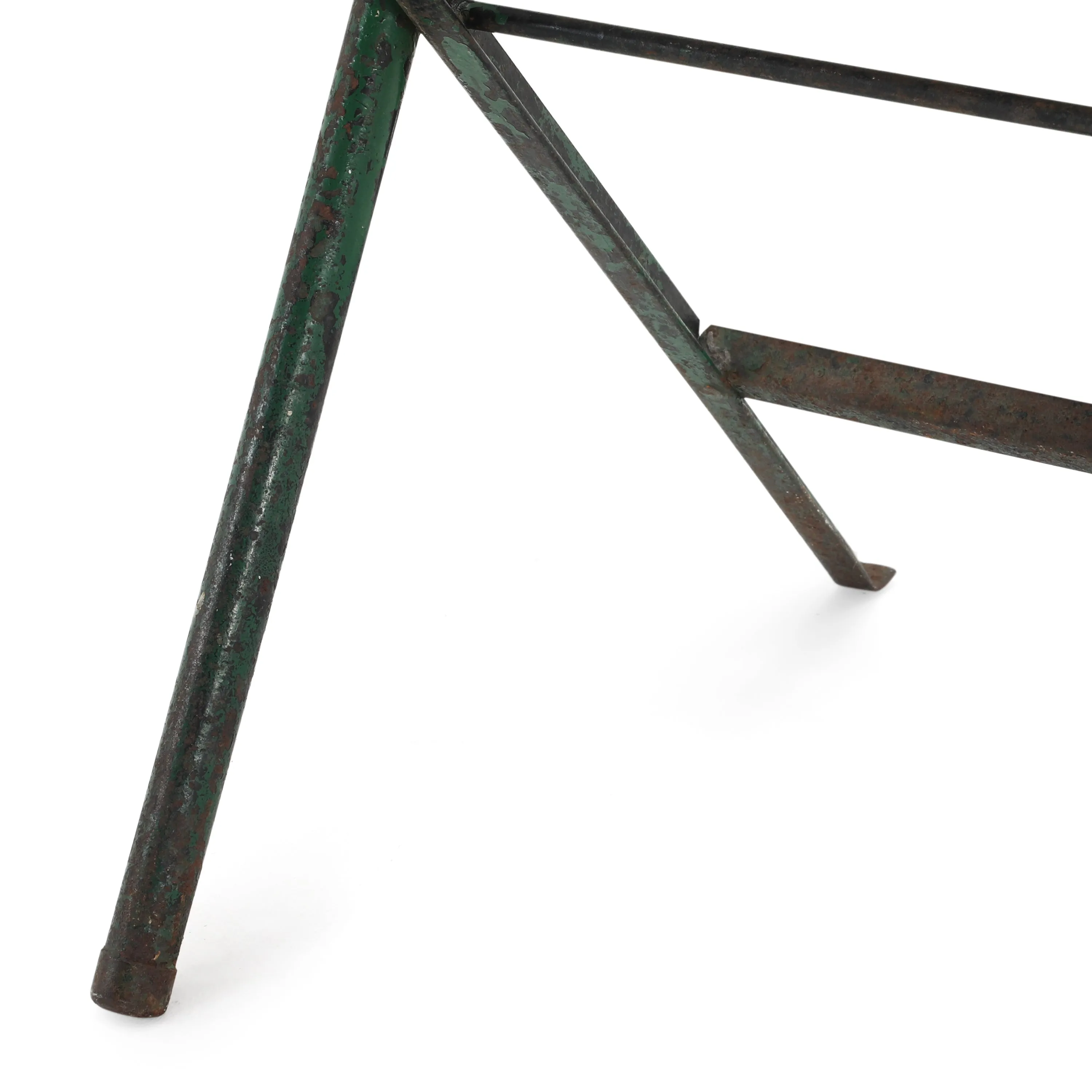 Rustic Green Folding Chair