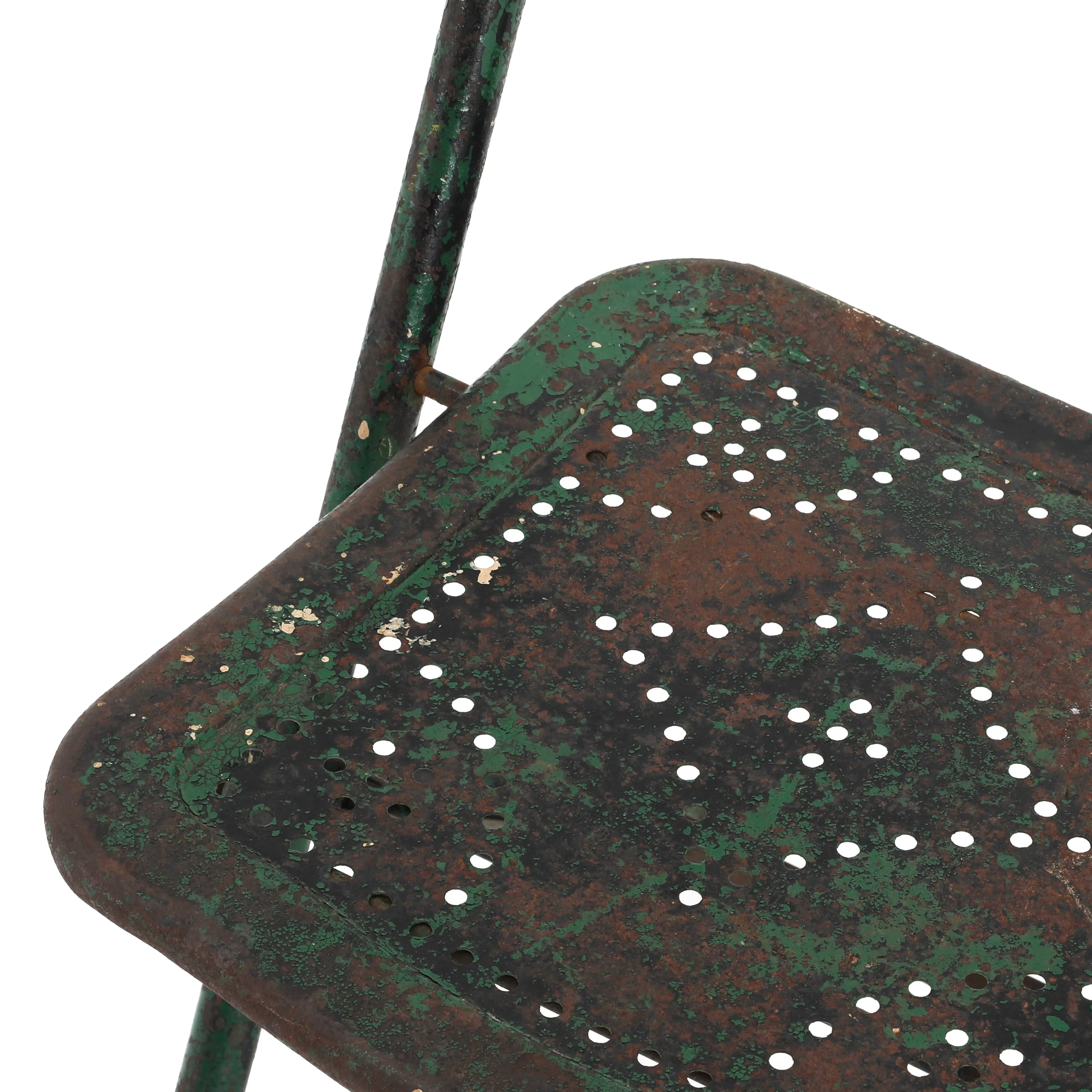 Rustic Green Folding Chair