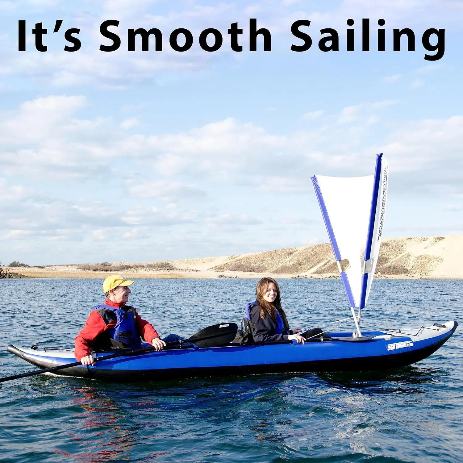 Sea Eagle 420X Explorer Inflatable Kayak- Fishing, Touring, Camping, Exploring &White Watering-Self Bailing, Removable Skeg, Drop Stitch Floor