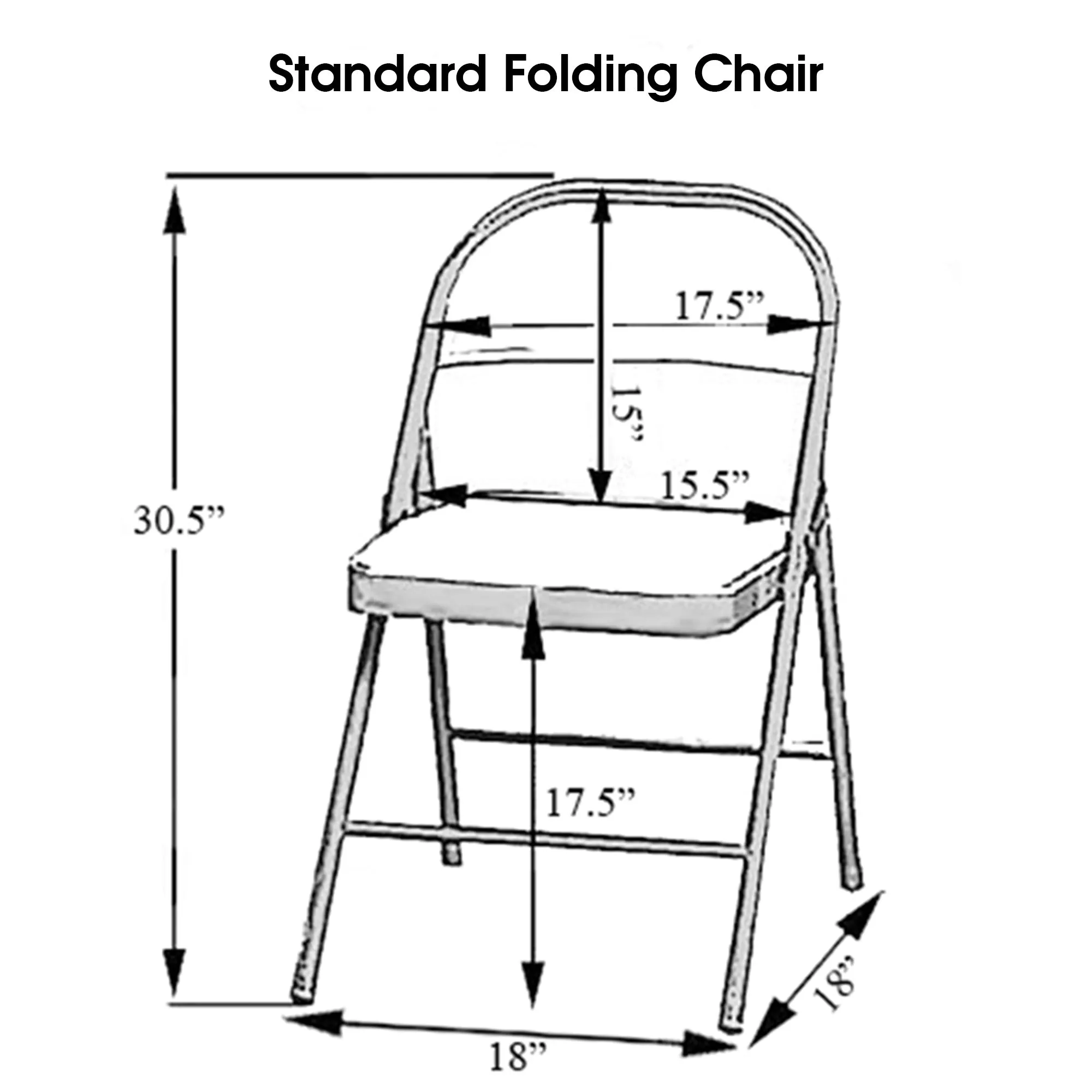 Stretch Spandex Folding Chair Cover Orange