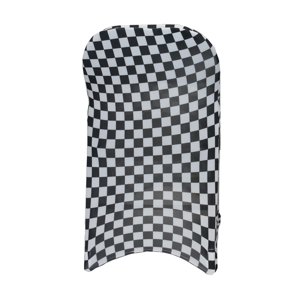 Stretch Spandex Folding Chair Covers Black and White Checkered