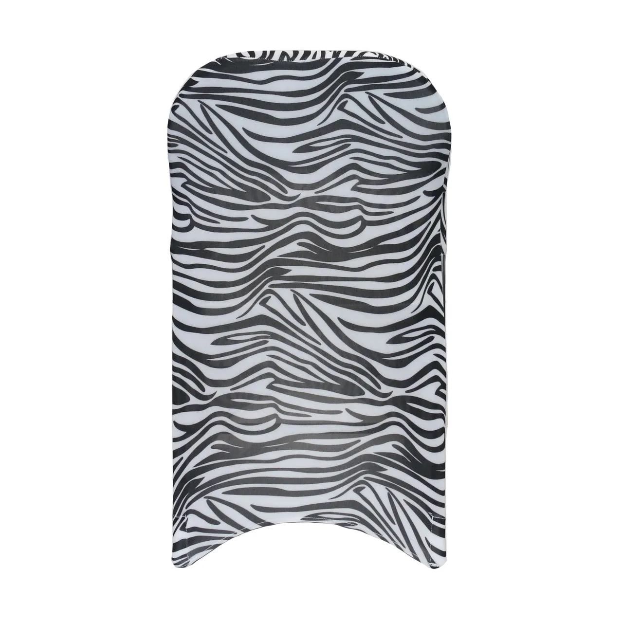 Stretch Spandex Folding Chair Covers Black and White Zebra
