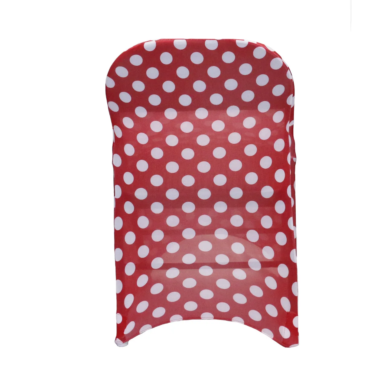 Stretch Spandex Folding Chair Covers Red and White Polka Dot