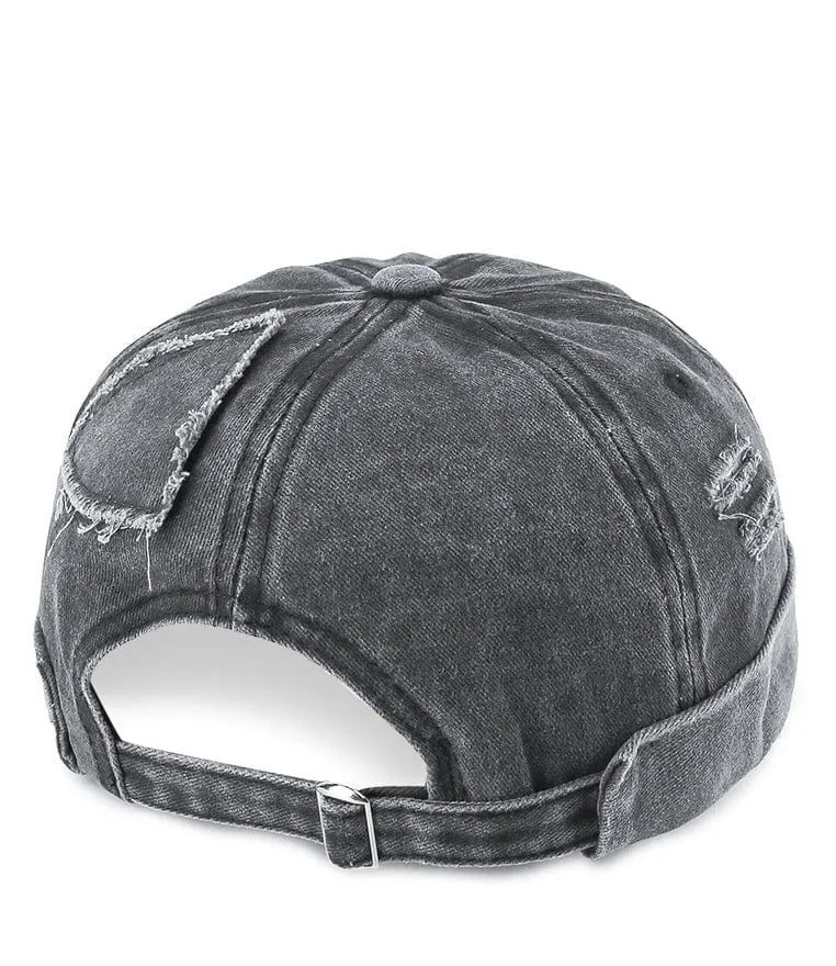 Vintage Brimless Baseball Cap - Black